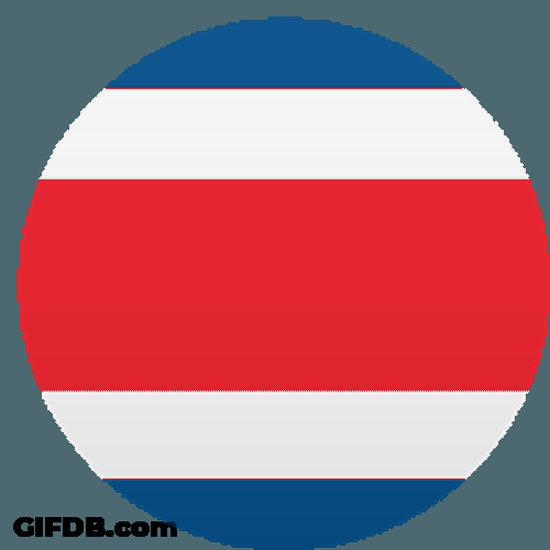 Costa Rica Flags Sticker GIF