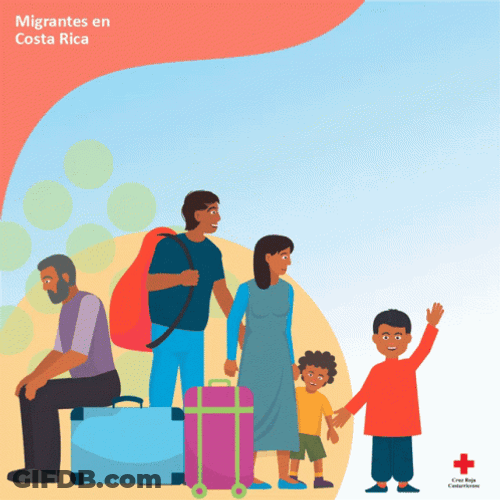 Costa Rica Migration Map GIF