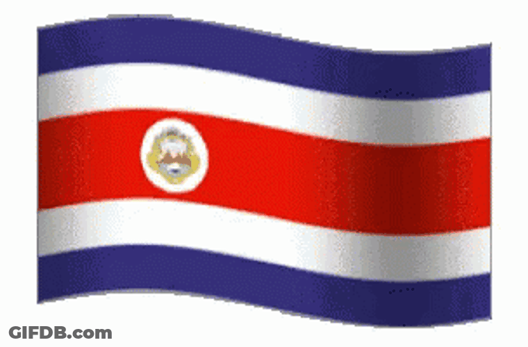 Costa Rica Vector Flag GIF