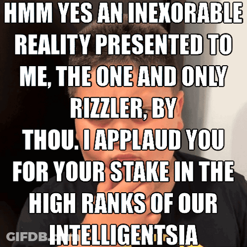 Costco Guys Friend The Rizzler Touching His Chin GIF