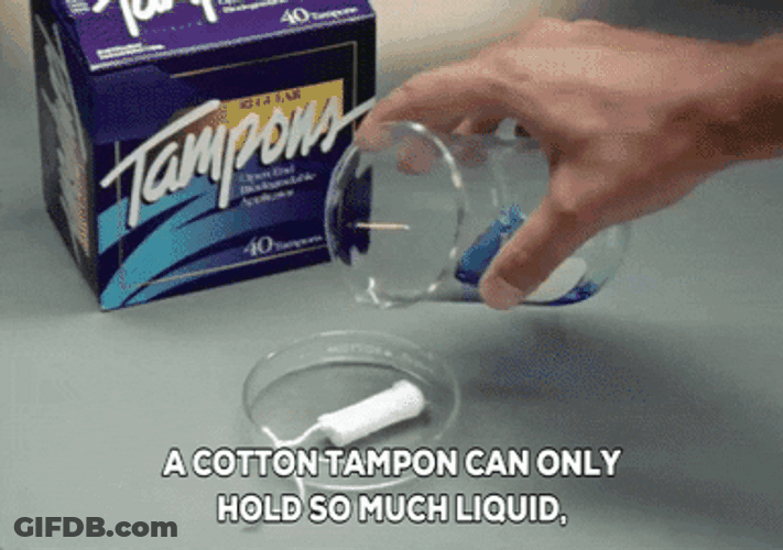 Cotton Tampon Ad GIF