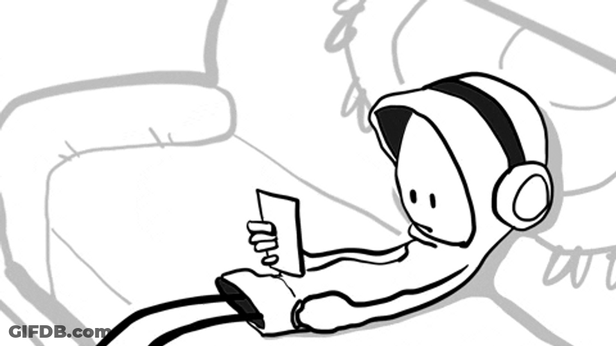 Couch Doodle Guy Head Bop GIF