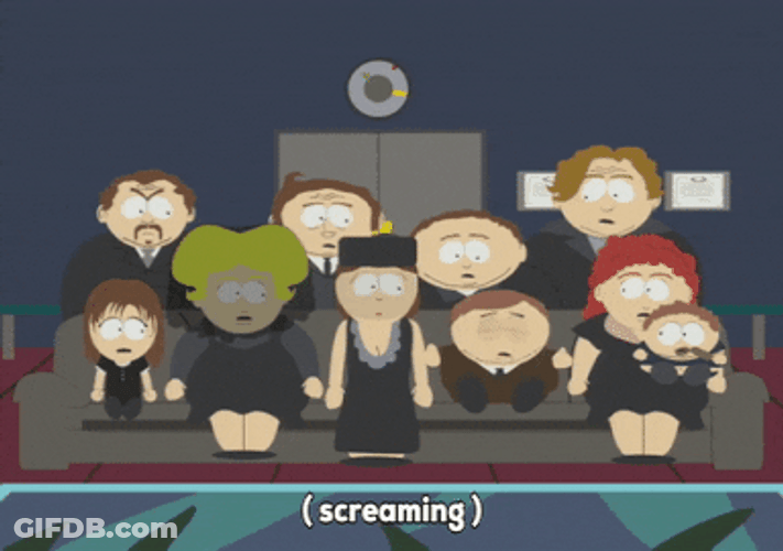 Couch South Park All Black GIF
