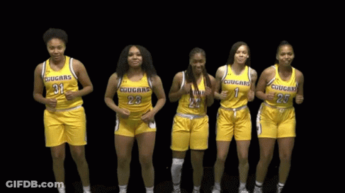 Cougars Basketball Players Dancing GIF