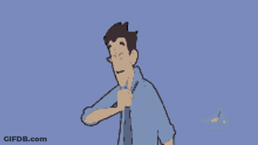 Coughing Man Graphic Animation GIF