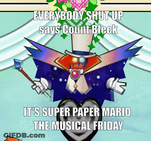 Count Bleck Says Everybody Shut Up GIF