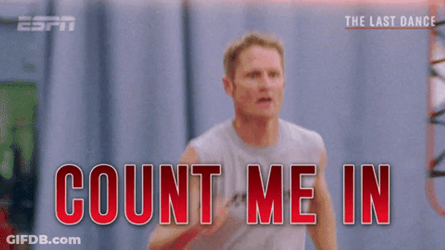 Count Me In Steve Kerr The Last Dance GIF