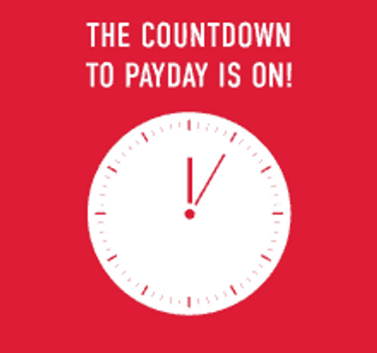 Countdown Clock To Payday Is On GIF