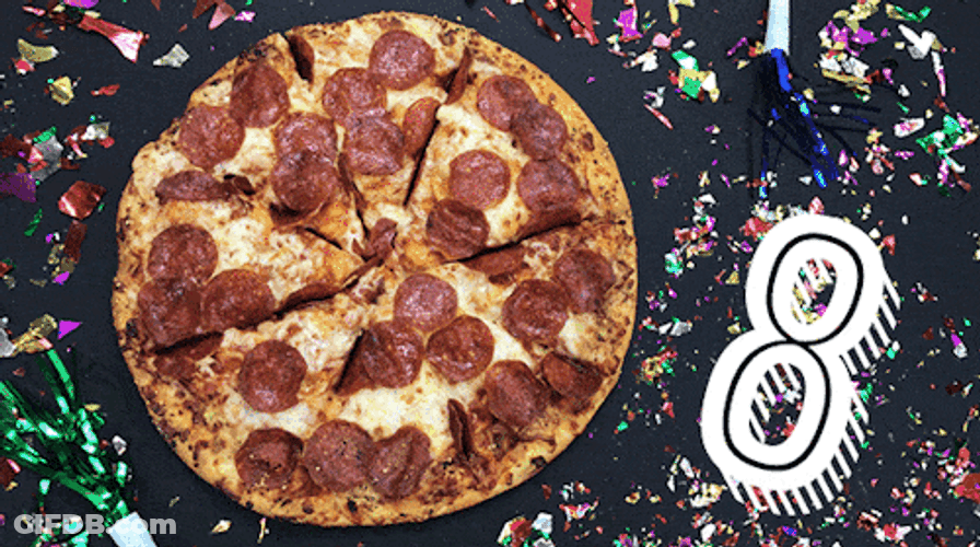 Countdown Pizza Party GIF