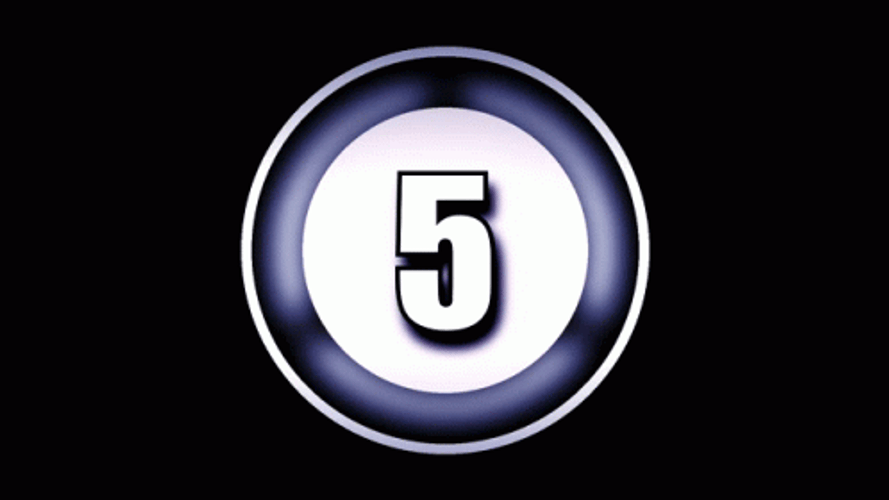 Countdown Timer 5 Seconds GIF