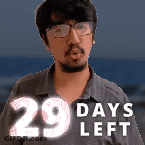 Countdown To Number Nine On Film Strip GIF