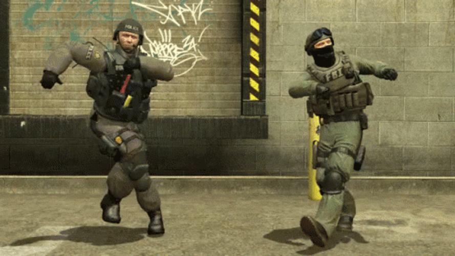 Counter Strike Global Offensive Crip Walk GIF
