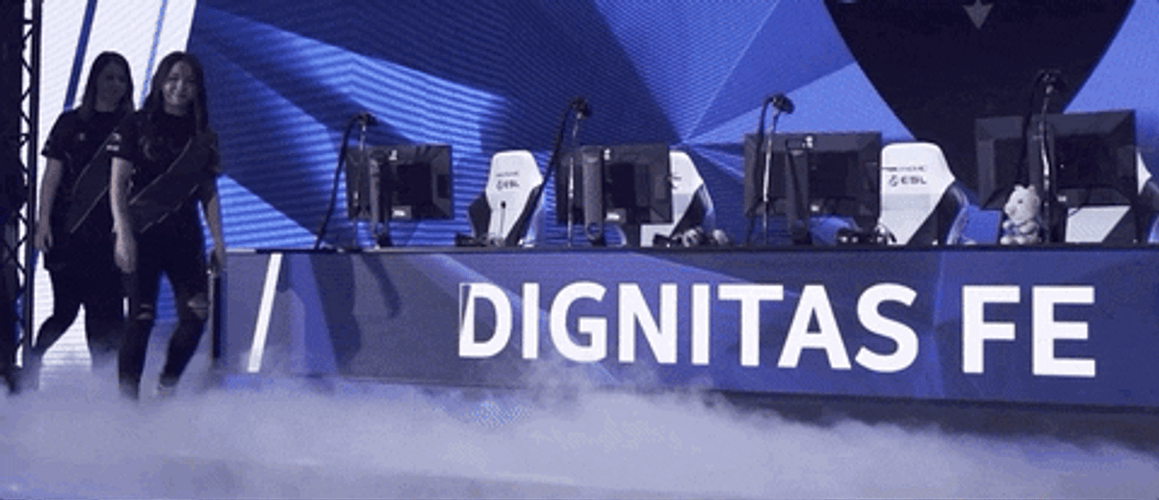 Counter Strike Global Offensive Female Line Up GIF