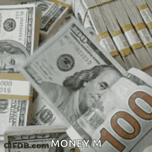 Counting 100 Dollar Bills GIF