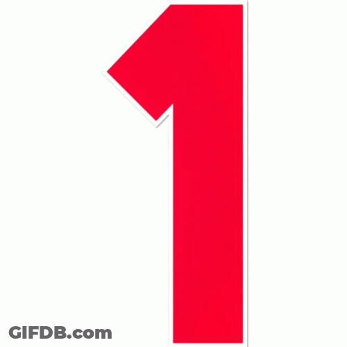 Counting Big Red Numbers GIF