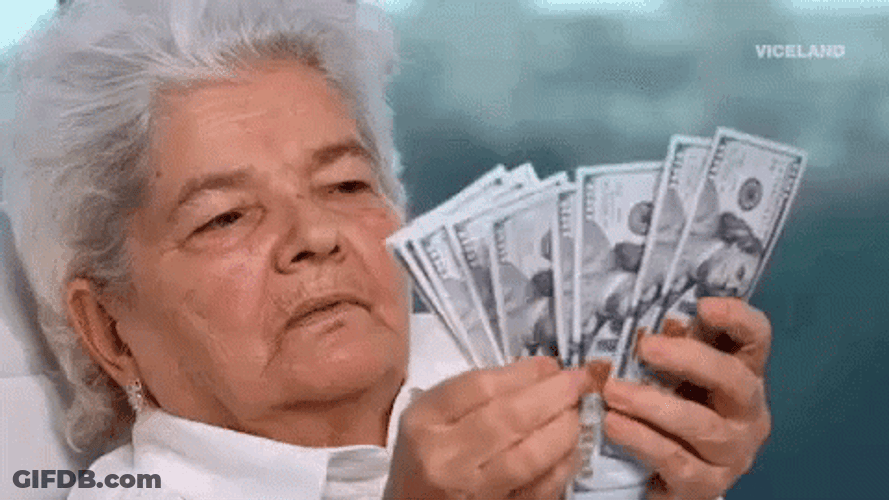 Counting Money Boomer Old Man GIF