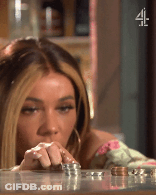 Counting Money Coins Goldie Hollyoaks GIF