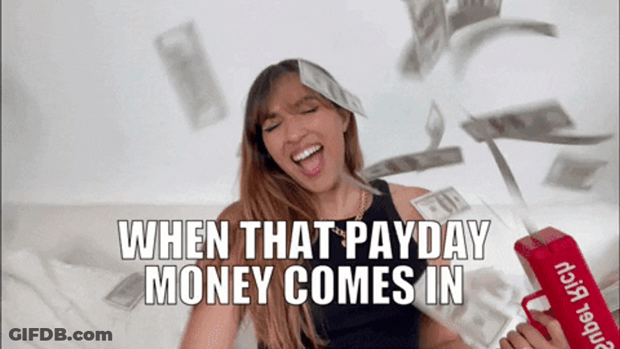 Counting Money Payday Comes In GIF
