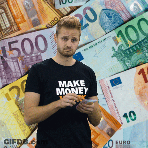 Counting Money Sad Broke Guy GIF