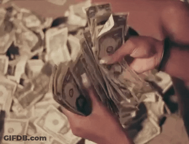 Counting Of The Saving Bills GIF