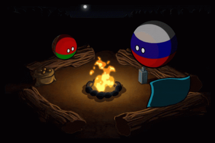 Countryballs Bonfire GIF
