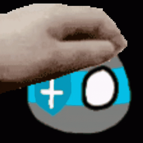 Countryballs Getting Pet GIF