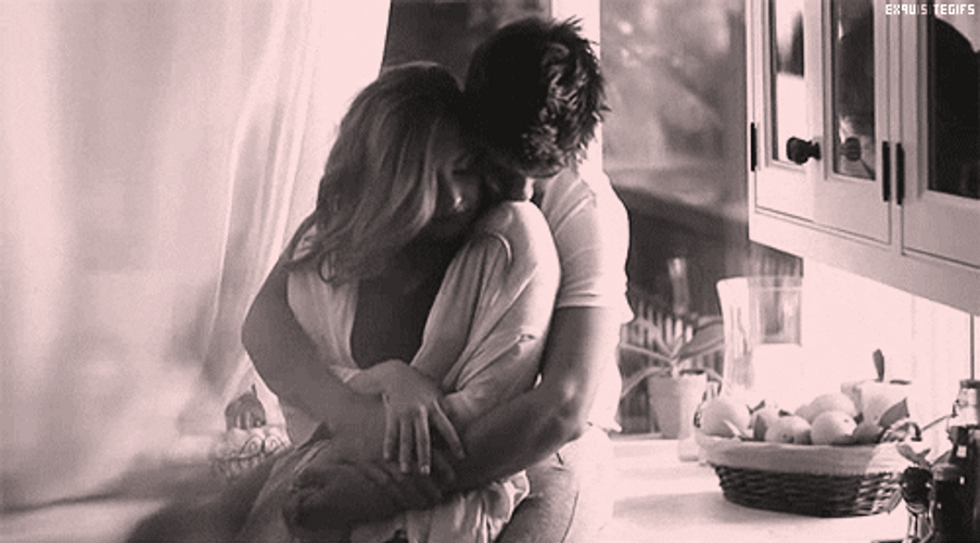 Couple Affectionate Back Hug GIF