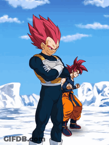 Couple Anime Characters Under Blue Sky GIF