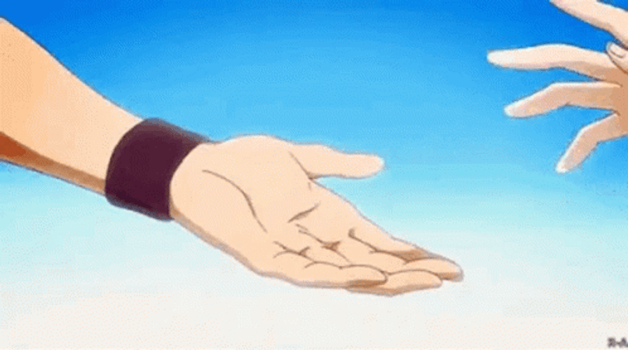 Couple Anime Take Hands GIF