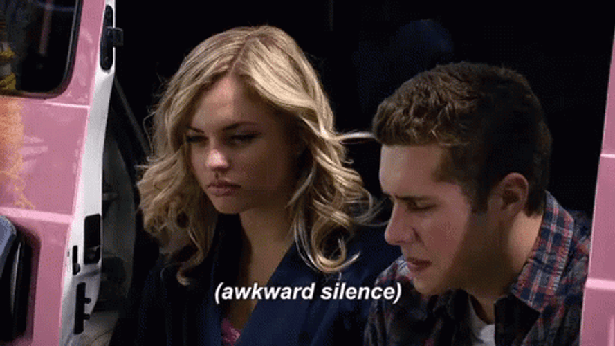 Couple Awkward Silence GIF