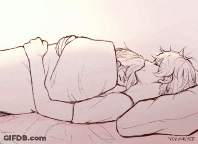 Couple Cuddle Animation Back Caress GIF