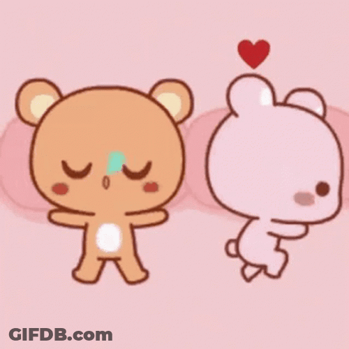 Couple Cuddle Cute Bear Love GIF