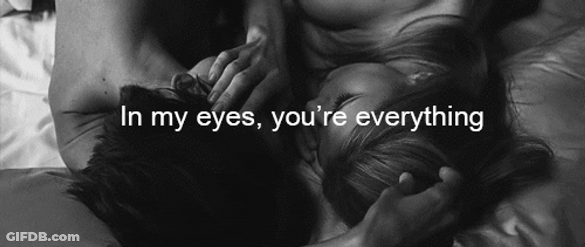 Couple Cuddle Eyes You're Everything GIF