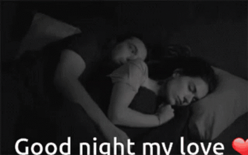 Couple Cuddle Goodnight Love GIF