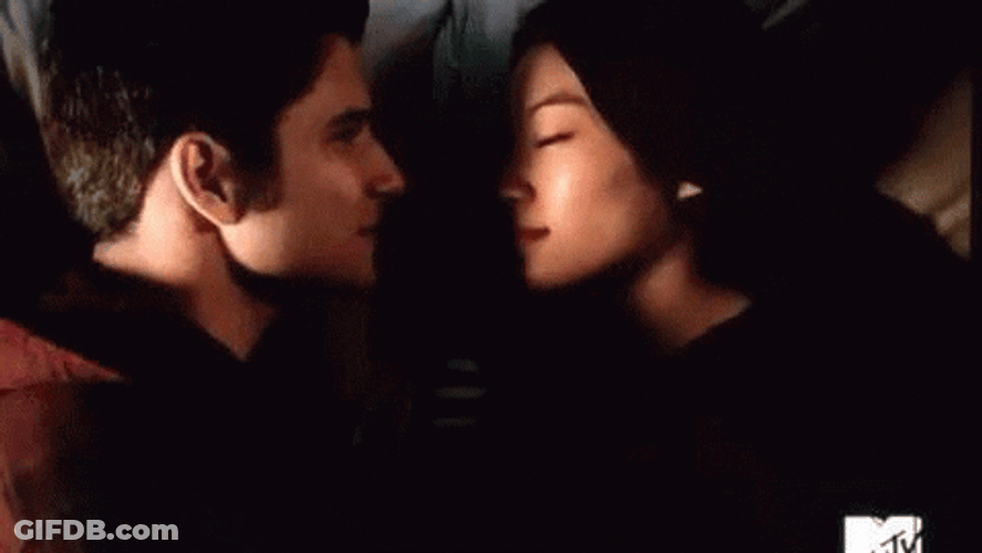 Couple Cuddle Teen Wolf GIF