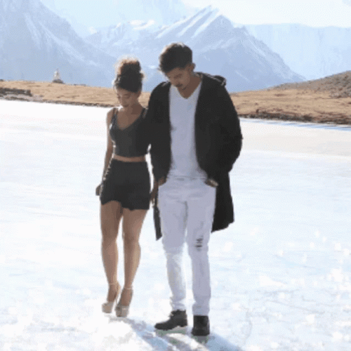 Couple Dance Accident Slipping On Ice GIF