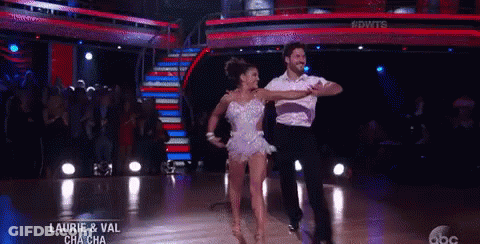 Couple Dancing On Dance Floor GIF