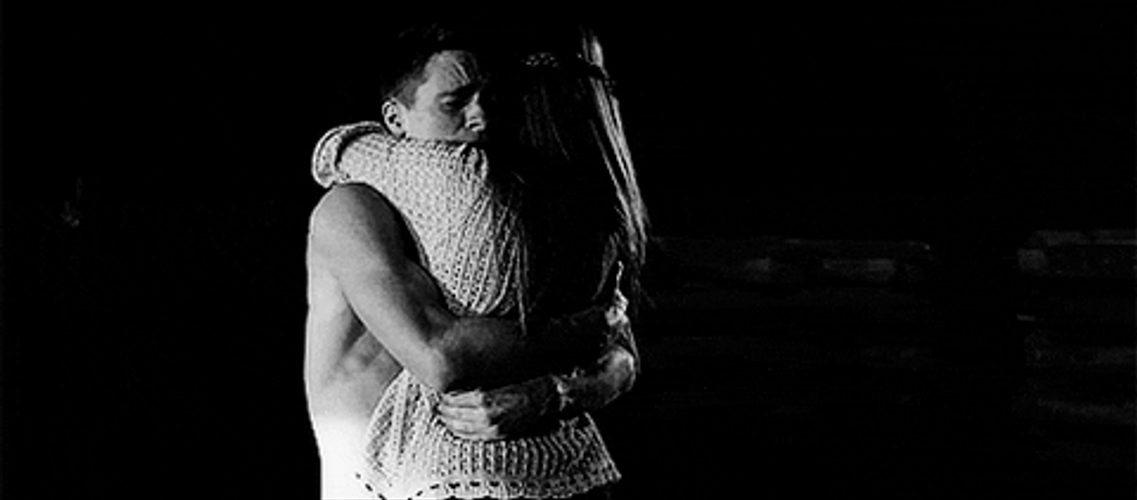 Couple Don't Go Hug GIF