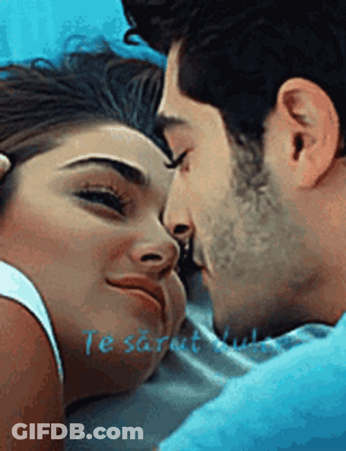 Couple Gentle Kiss Good Morning Wife GIF