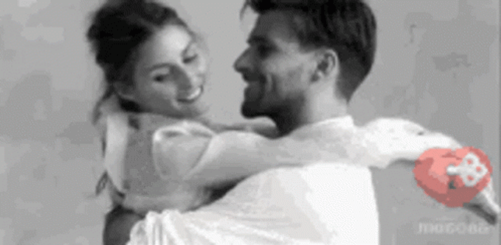 Couple Genuine Kiss On Cheek GIF