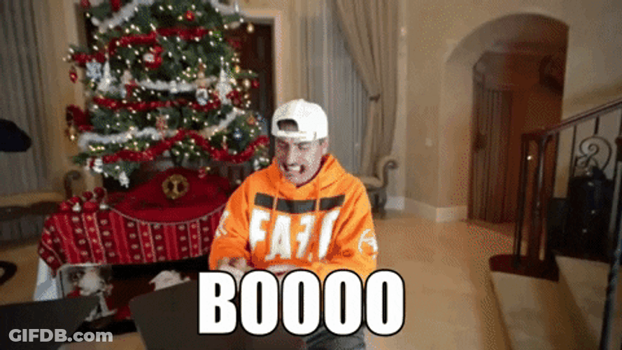 Couple Giving Booo In Christmas GIF