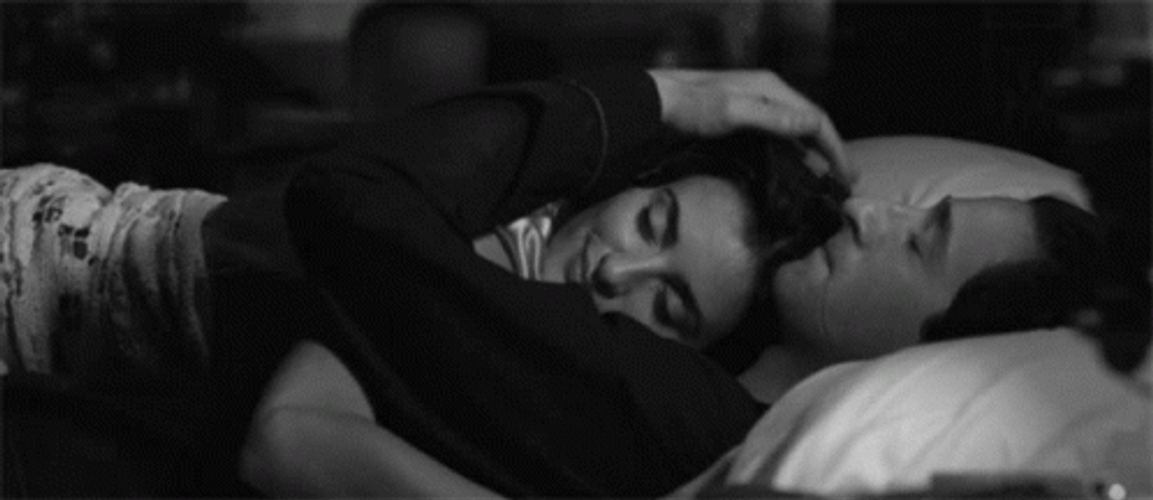 Couple Goals Hugging In Bed GIF