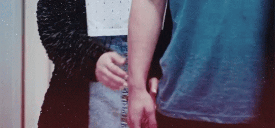 Couple Hold Hand Feel Safe GIF