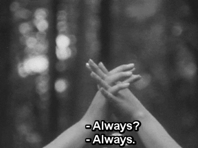 Couple Hold Hands Always GIF