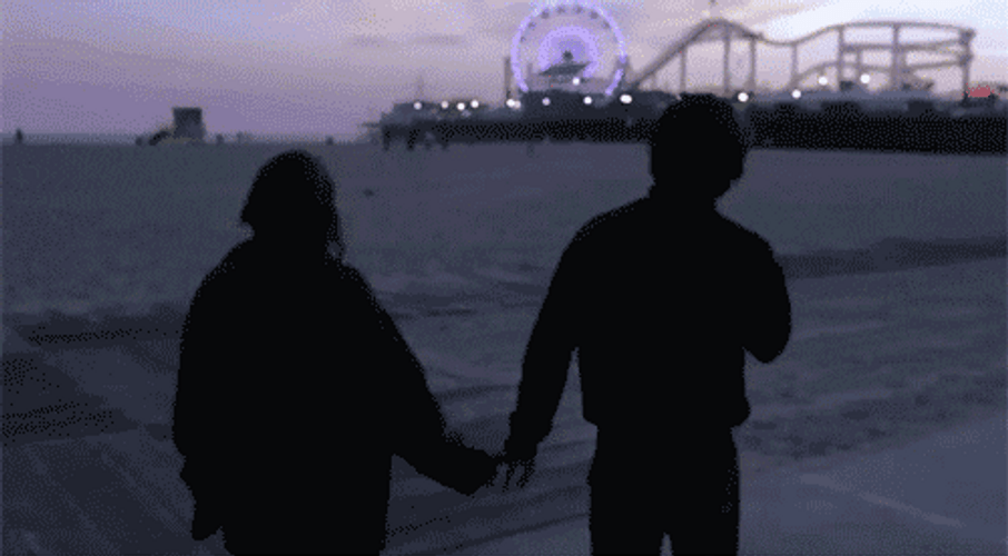 Couple Hold Hands Fair GIF