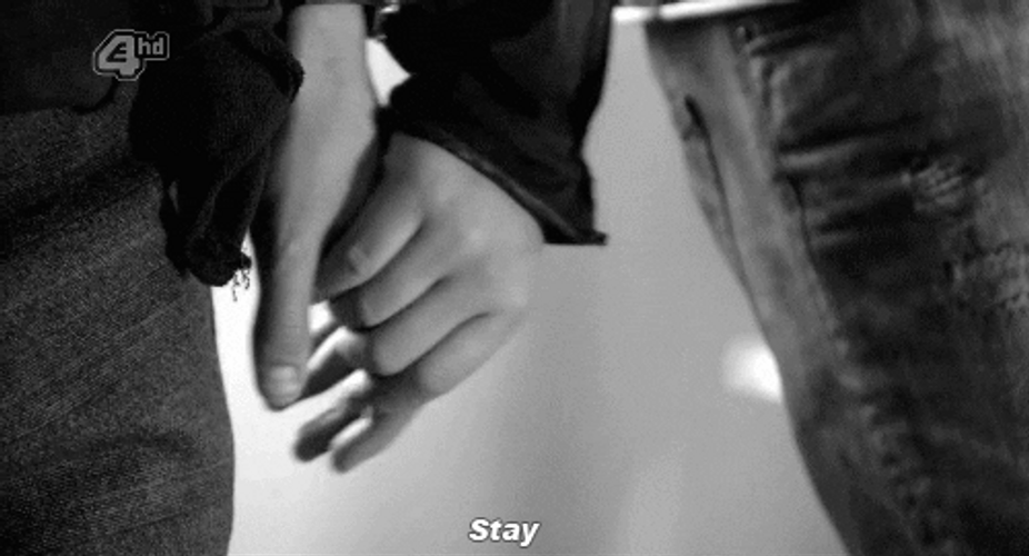 Couple Hold Hands Stay GIF