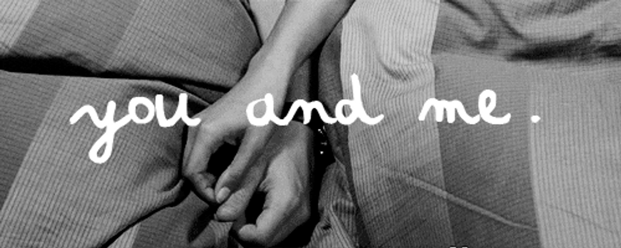 Couple Hold Hands You Me GIF