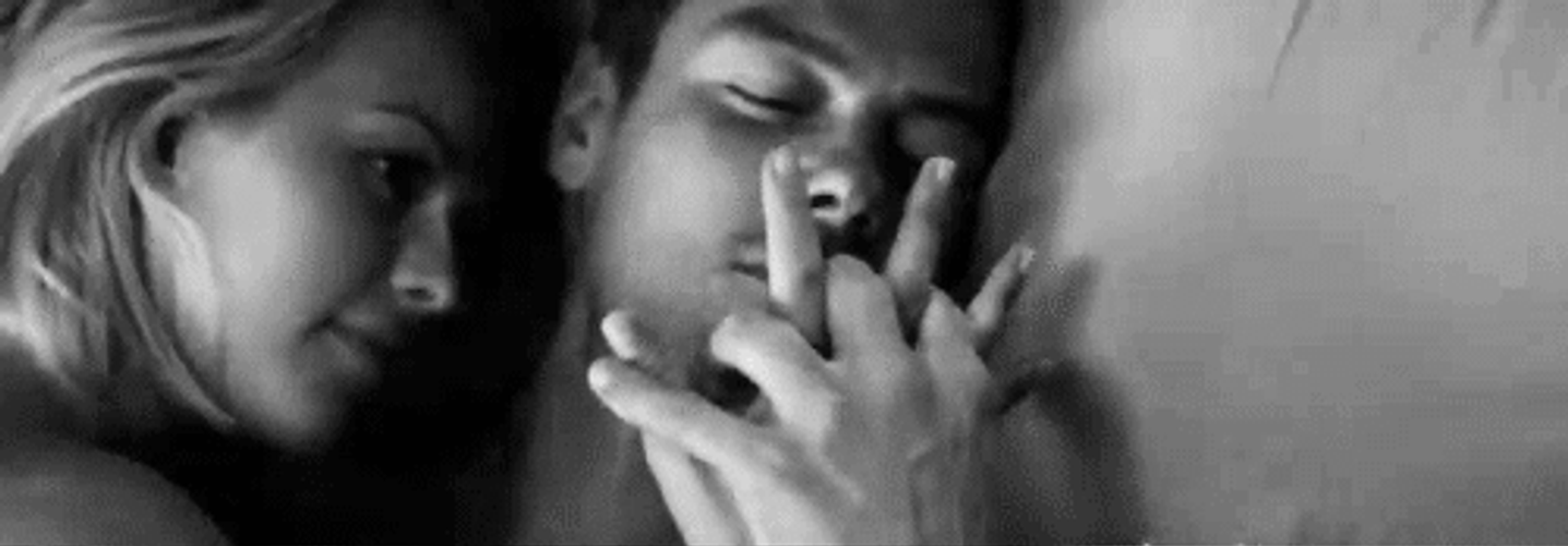 Couple Holding Hands Cuddling GIF
