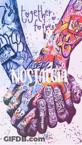 Couple Holding Hands Together Forever Nostalgia GIF