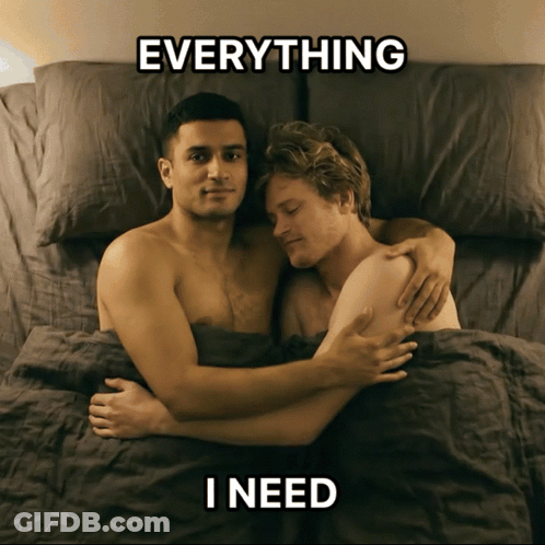 Couple Hugging In Bed Everything I Need GIF